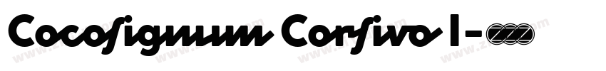 Cocosignum Corsivo I字体转换